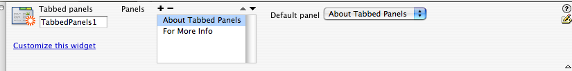 Panel editing