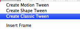 Create Classic Tween in CS4