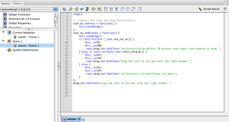 Drag and Drop actionscript
