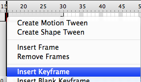 Insert Keyframe