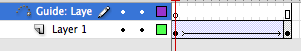 Motion Guide in timeline