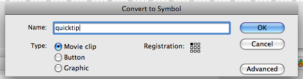 Movie Clip convert to symbol