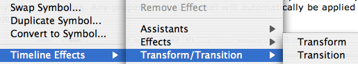 Timeline effects