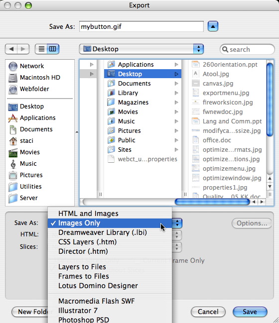exportsettings