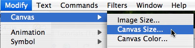 modify canvas size
