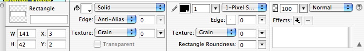 change rectangle properties