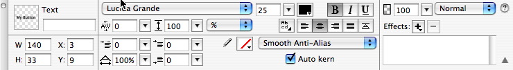 text properties