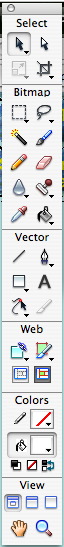 fireworks toolbar