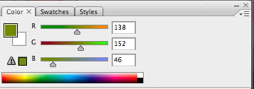 Colors window