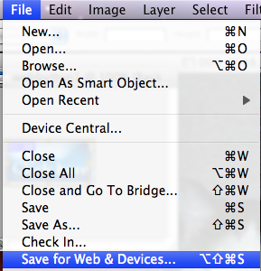 Save for Web