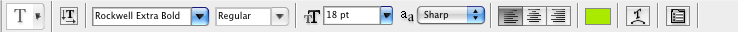 Type options