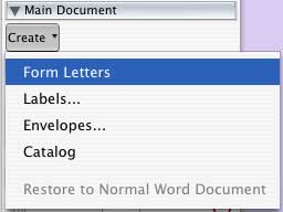 Creating the final merged document